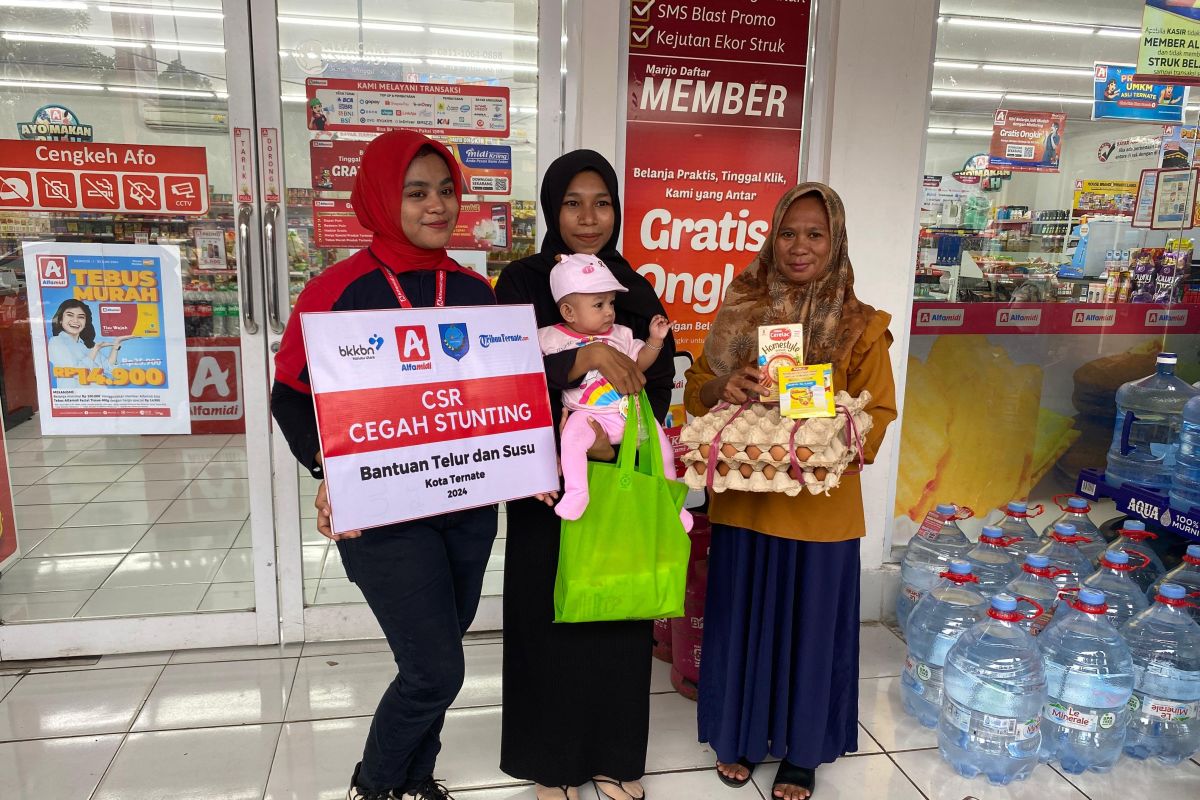 Puluhan anak di Ternate lulus stunting lewat Program CSR Alfamidi