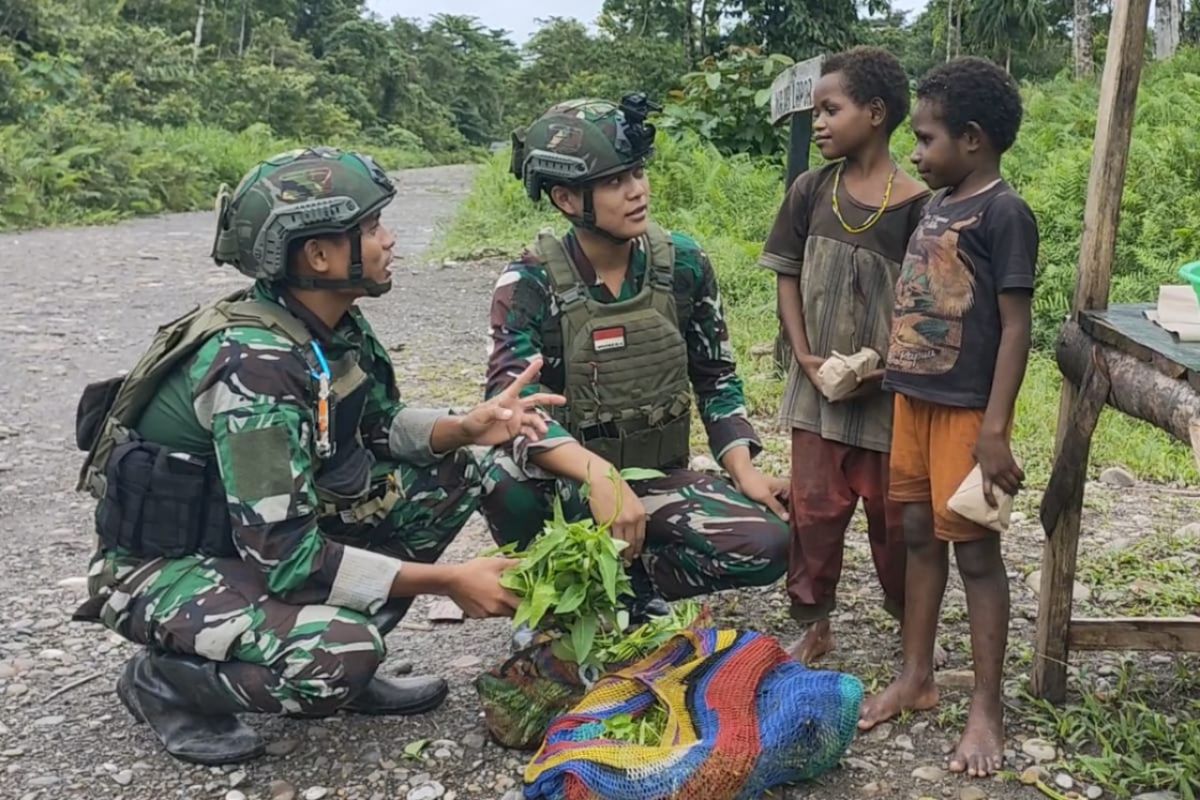 Satgas TNI Habema gelar Hari Berkat di Kabupaten Nduga