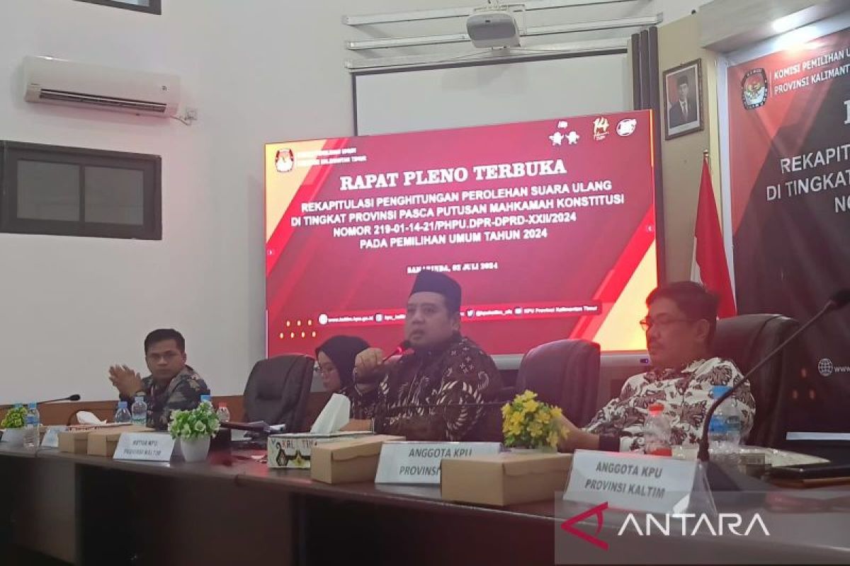 KPU Kaltim selesaikan hitung ulang suara Pemilu 2024