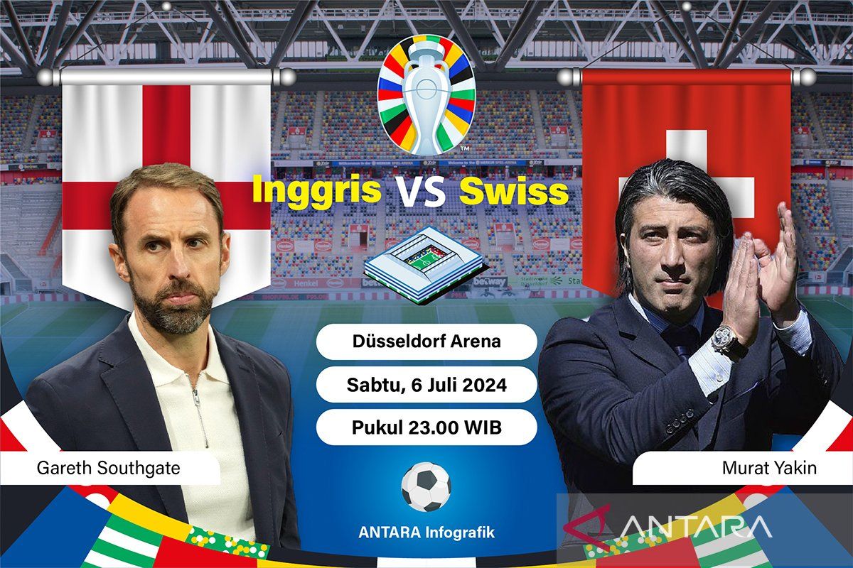 Inggris vs Swiss: Tim solid nan kompak menguji Three Lions