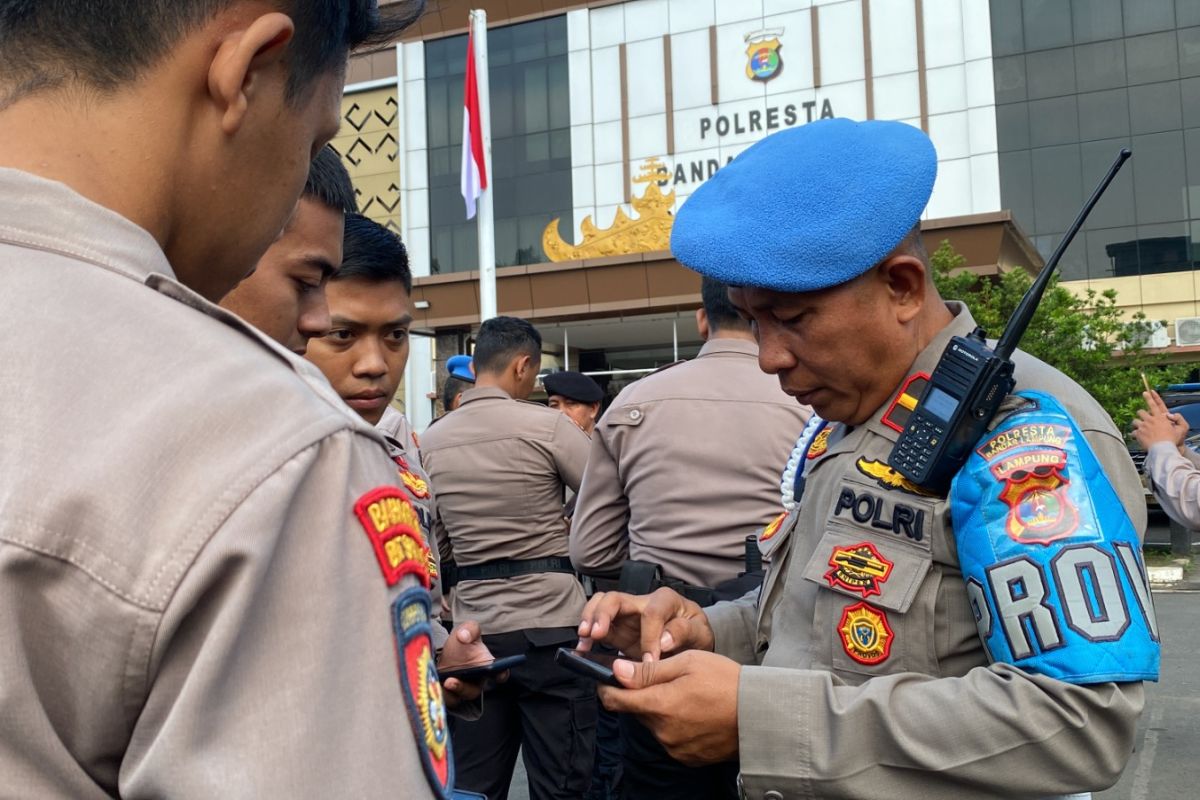 Polresta Bandarlampung ingatkan personel tak terlibat judi online