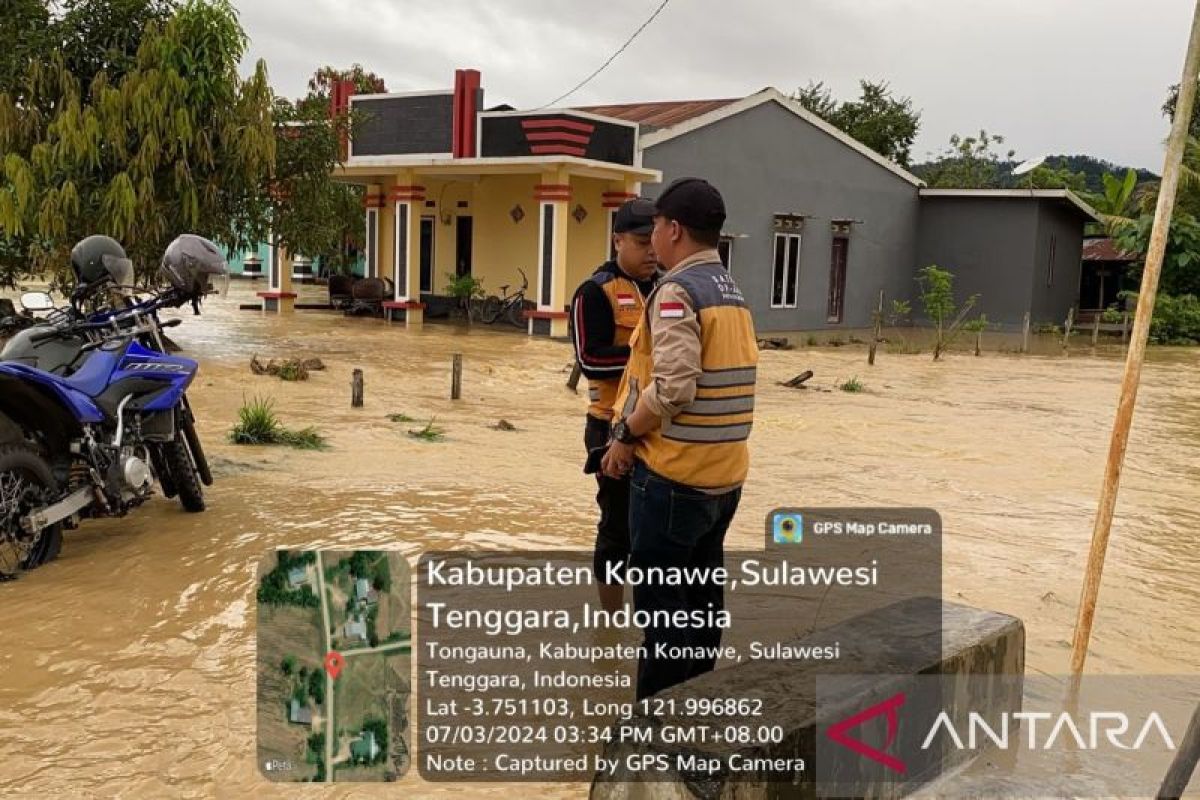 BPBD catat 200 lansia terdampak banjir luapan Sungai Aworeka Konawe