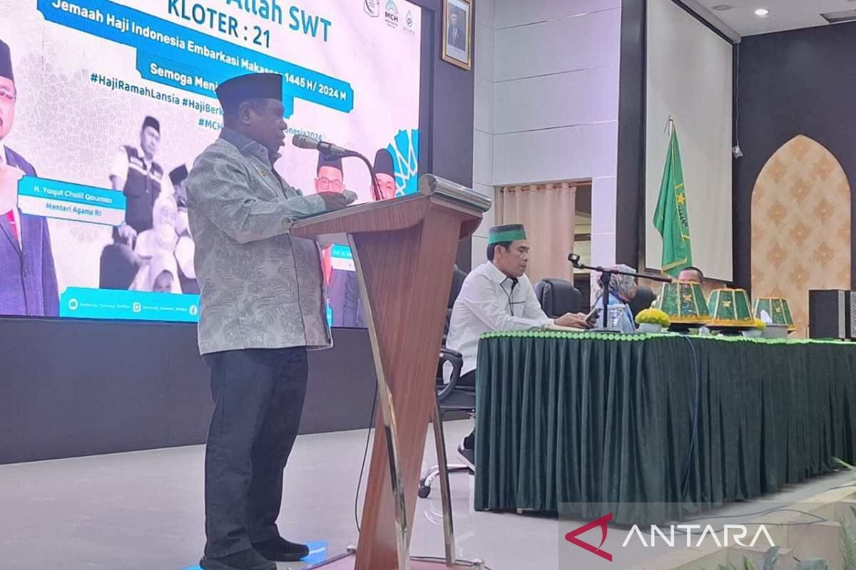 Info haji 2024 - Pj Gubernur Papua Barat jemput jamaah haji di Makassar