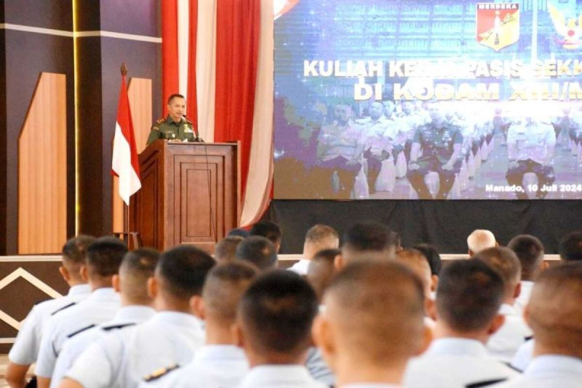 Pangdam XIII/Merdeka terima kunjungan kuliah kerja Pasis Sekkau