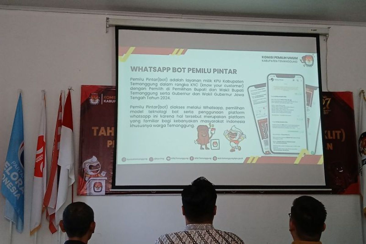 KPU Temanggung luncurkan WhatsApp  bot Pemilu Pintar