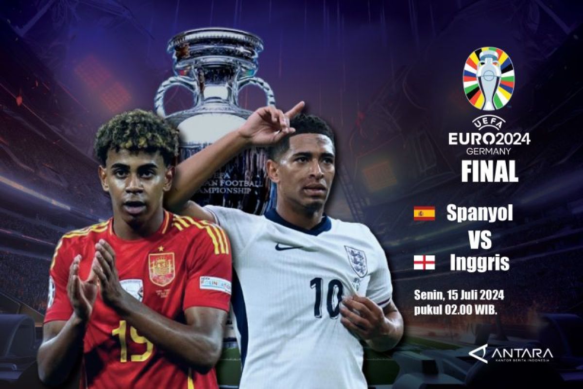 Prediksi Spanyol vs Inggris final Euro 2024, skor, head to head, susunan pemain