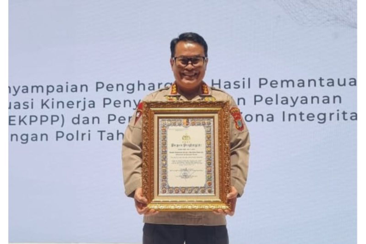 Polresta-Palu raih penghargaan kategori A pelayanan prima dari Kapolri