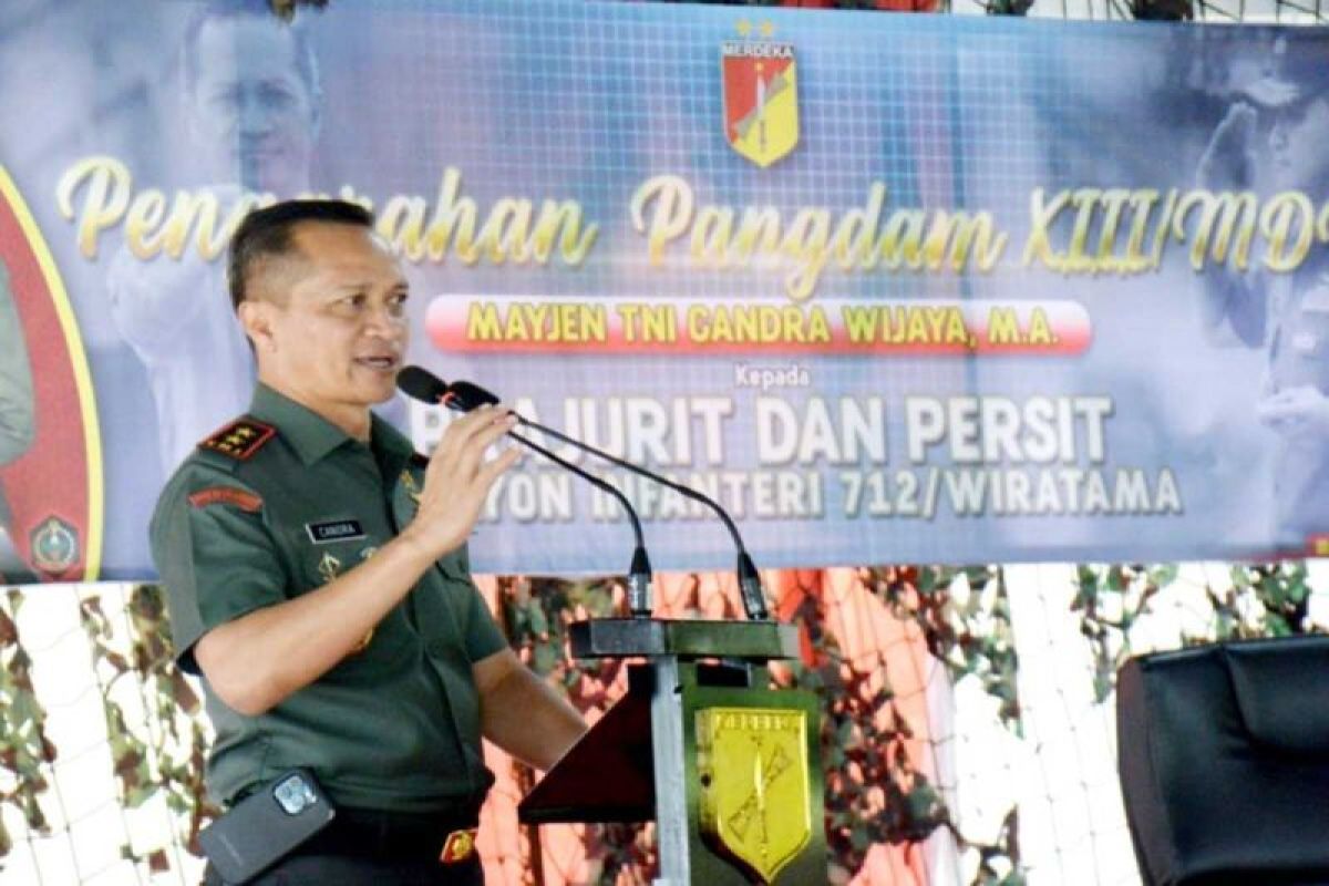 Pangdam XIII/Merdeka  harap kemampuan Prajurit Yonif 712 ditingkatkan