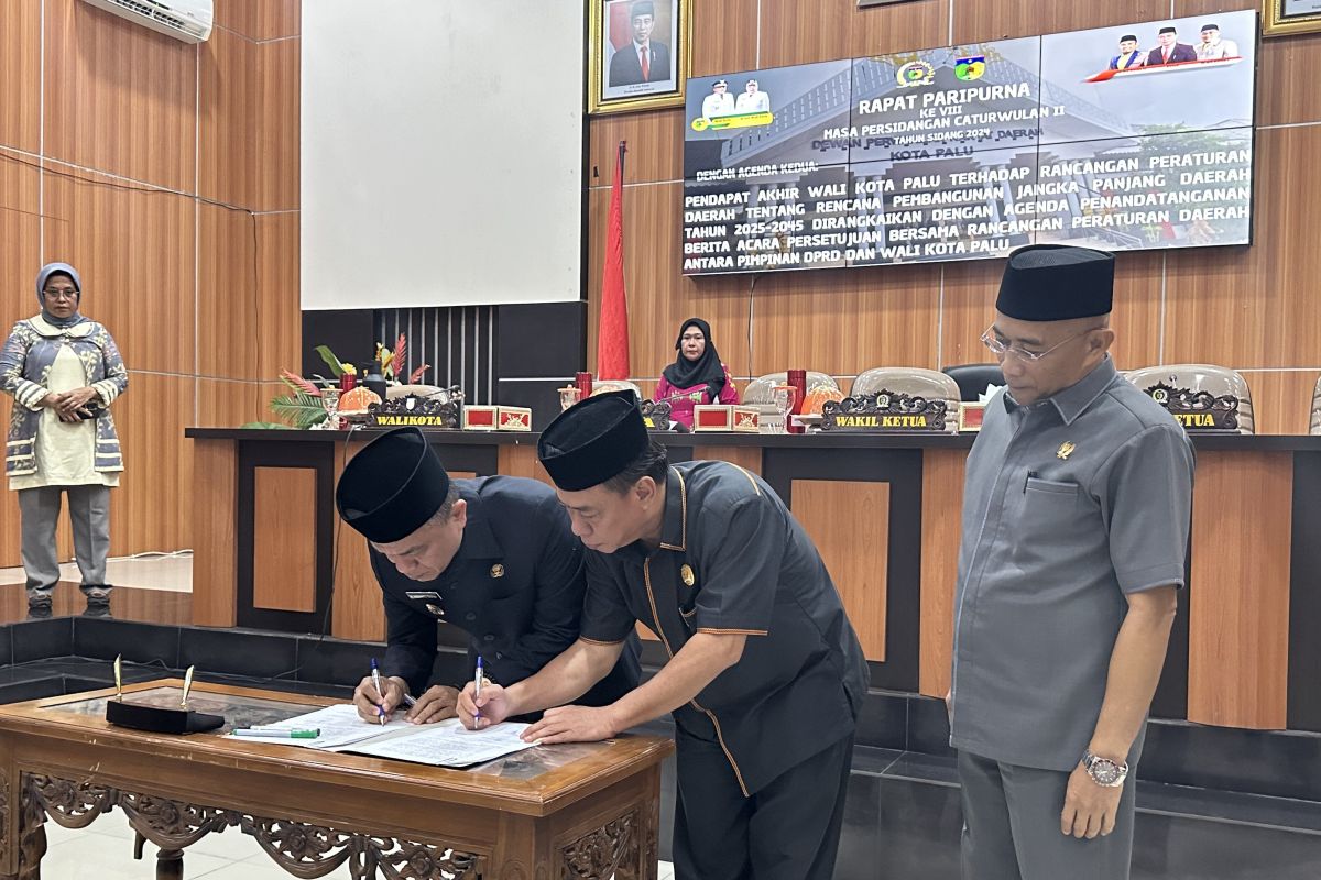 DPRD Palu setujui Ranperda RPJMD 2025 - 2045