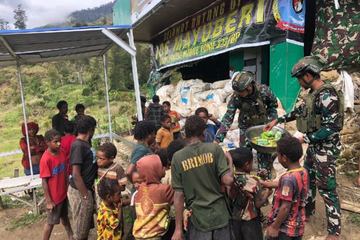 Pangkoops Habema: Satgas Yonif 323/Kostrad giat teritorial Kampung Mayuberi