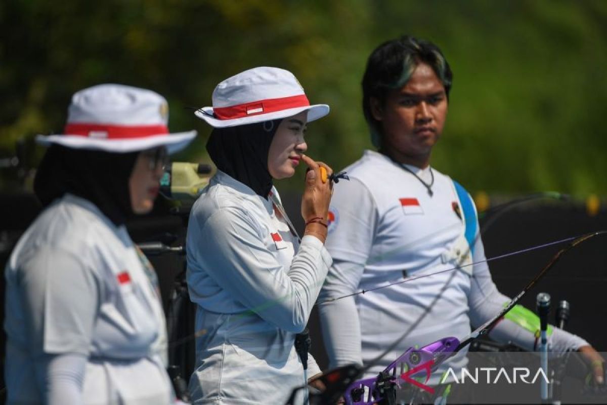 Tim panahan putri Indonesia atasi Malaysia di babak eliminasi Olimpiade Paris