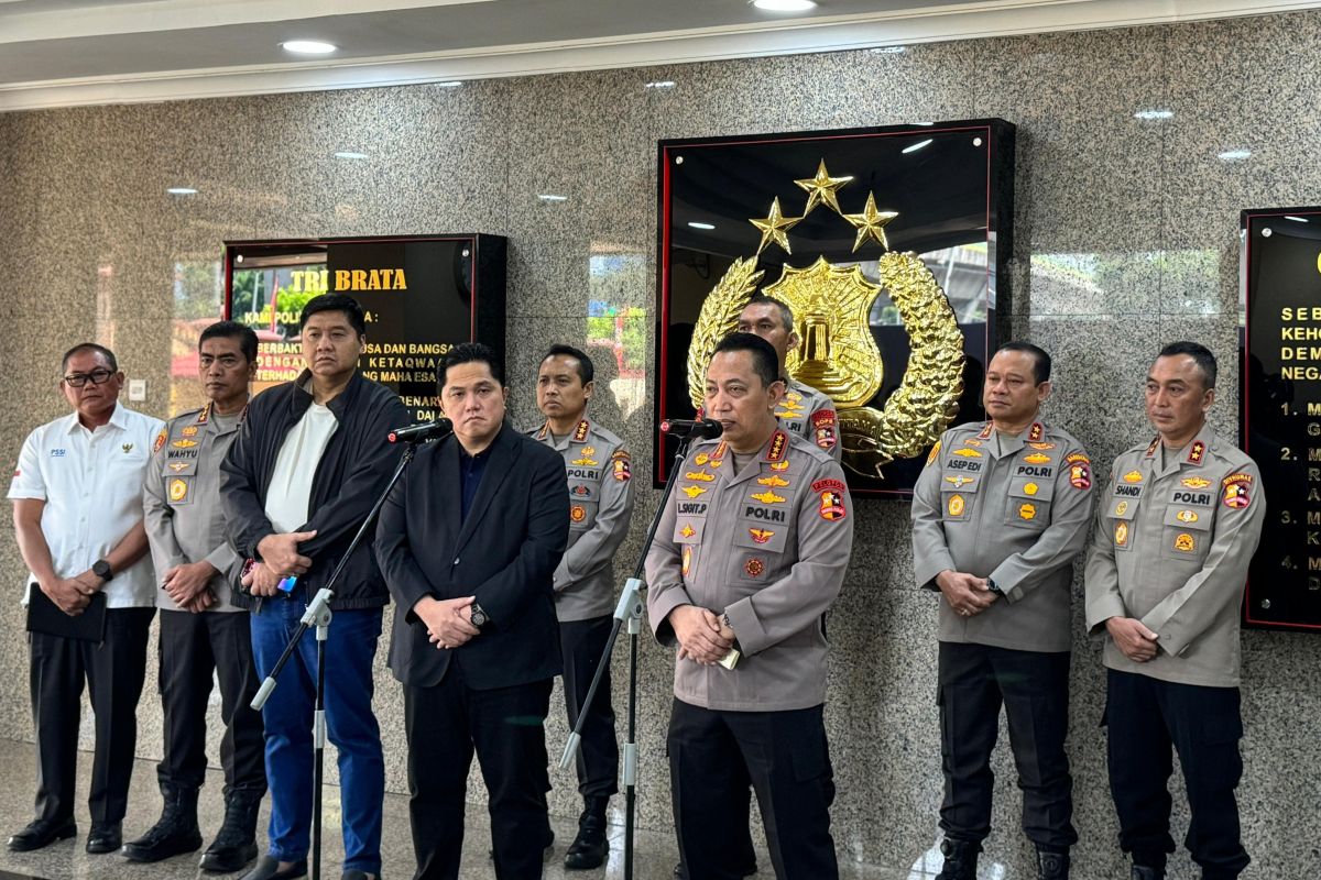 Polri dan PSSI memastikan keamanan liga sepak bola di Indonesia