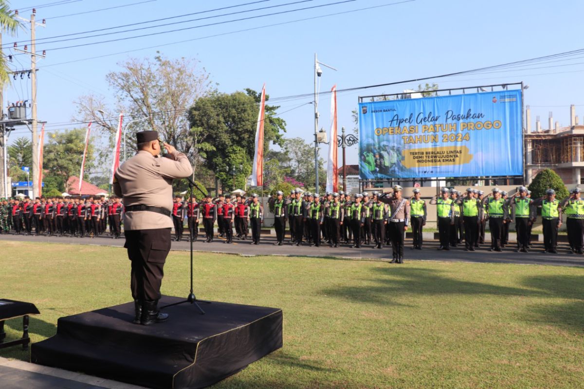 Polres Bantul gelar Operasi Patuh Progo 2024 tekan kecelakaan lalu lintas