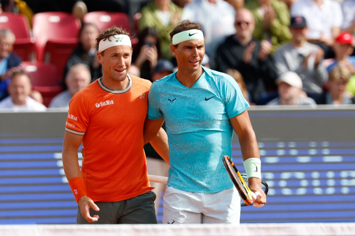 Nadal kembali berkompetisi di sektor ganda  bersama Ruud di Bastad