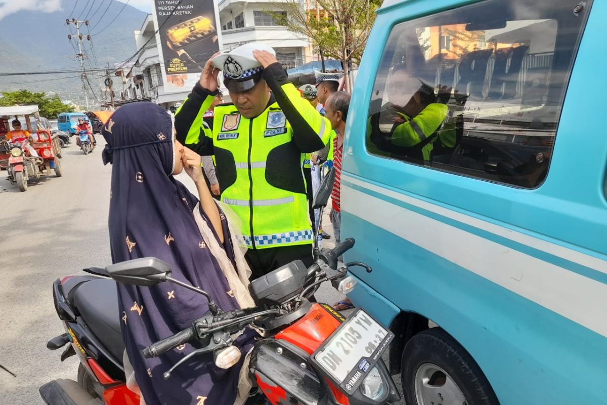 Polda Sulteng: Jumlah teguran kepada pelanggar lalu lintas menurun