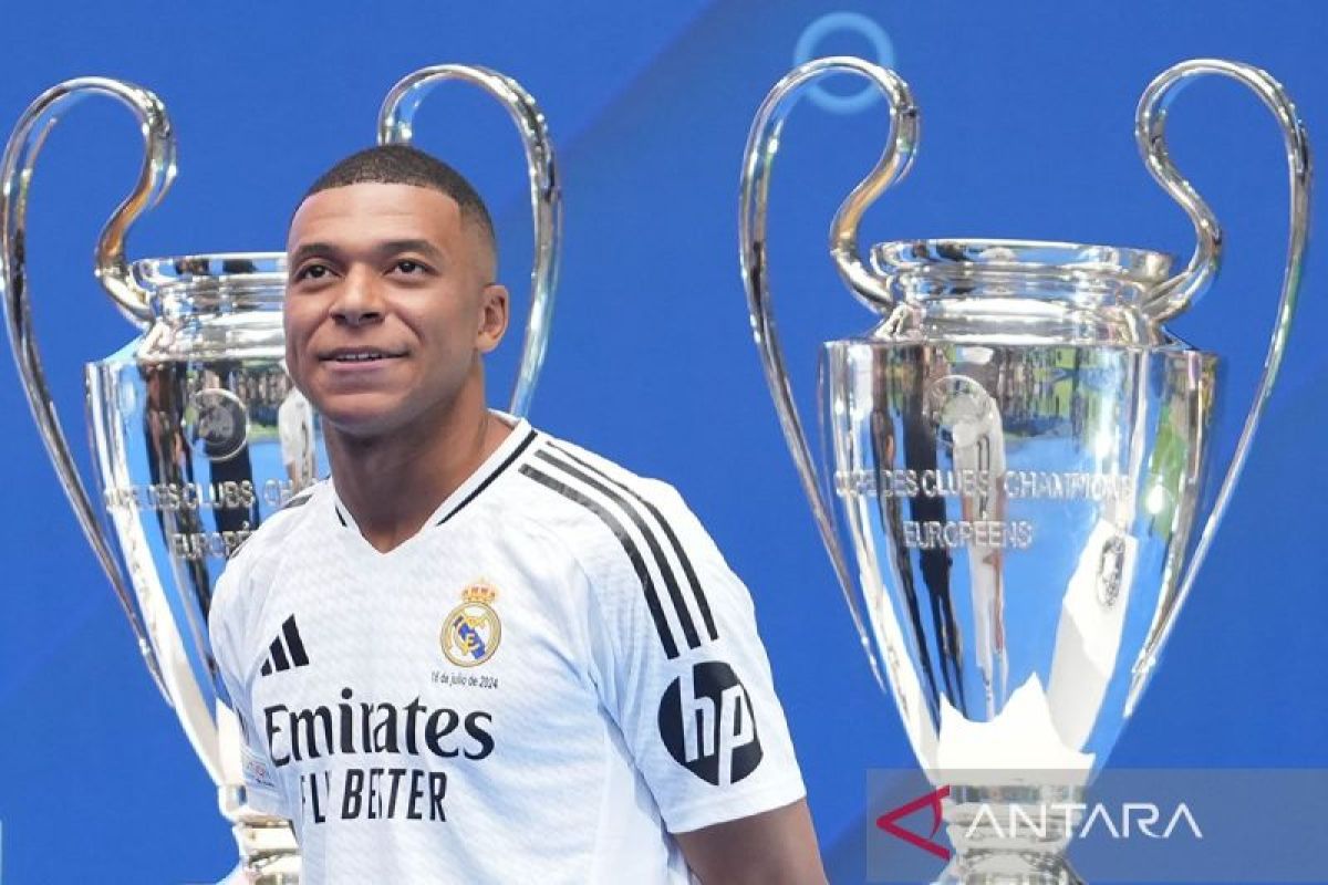 Real Madrid akan mainkan Kylian Mbappe di Piala Super UEFA