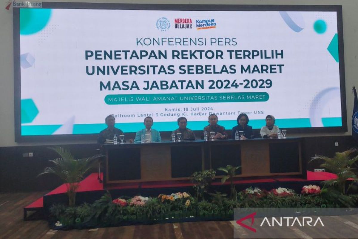 Prof Hartono ditetapkan sebagai rektor terpilih UNS 2024-2029