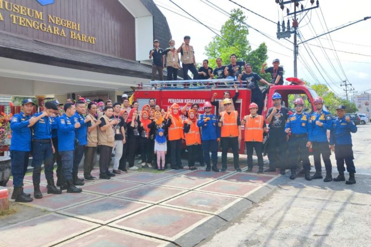 Mitigasi bencana, Museum NTB Gandeng BPBD gelar simulasi kebakaran