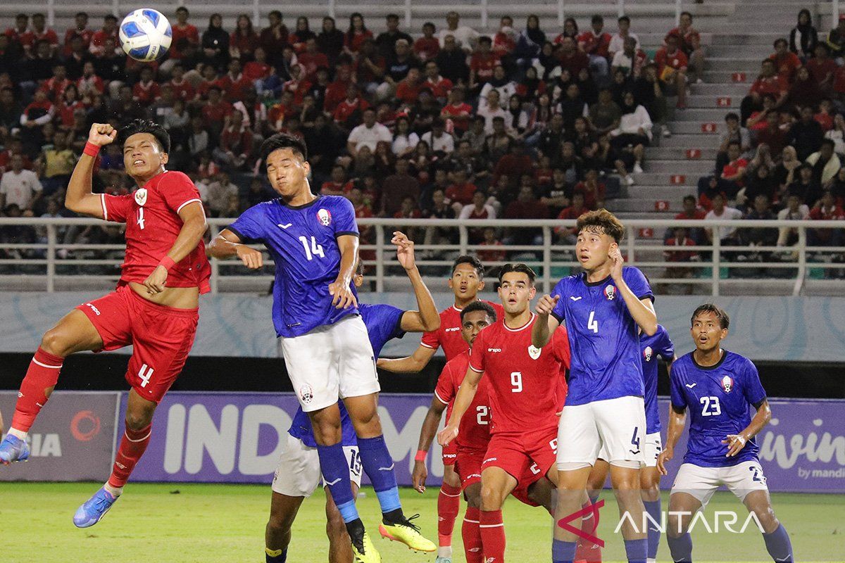 Kamboja mengakui sulit dengan taktik bola mati Timnas Indonesia U-19