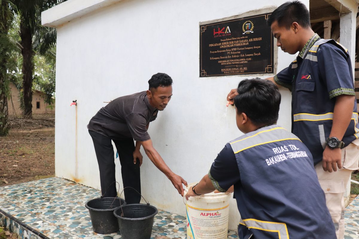 Sumur bor bantuan HKA penuhi kebutuhan air bersih 33 KK