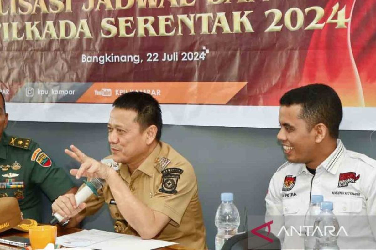 Kampar teken MoU dengan KPU dan Bawaslu terkait NPHD Pilkada