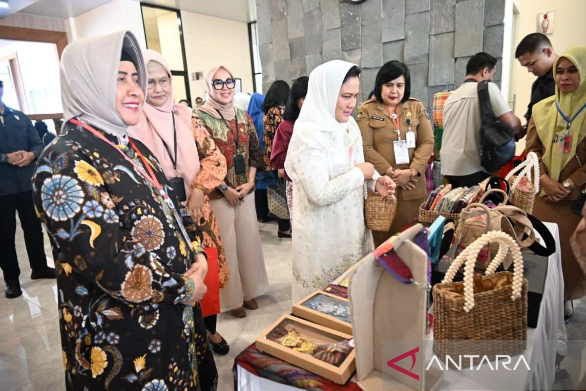 Ketua PKK Makassar promosikan produk UMKM di hadapan Ibu Negara