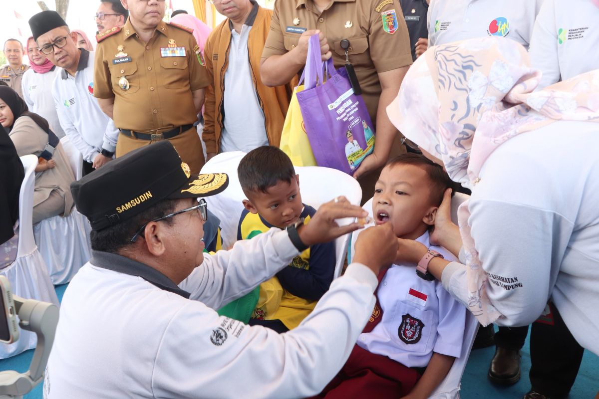 Pj Gubernur Lampung resmi canangkan PIN Polio serentak di 15 kabupaten/kota