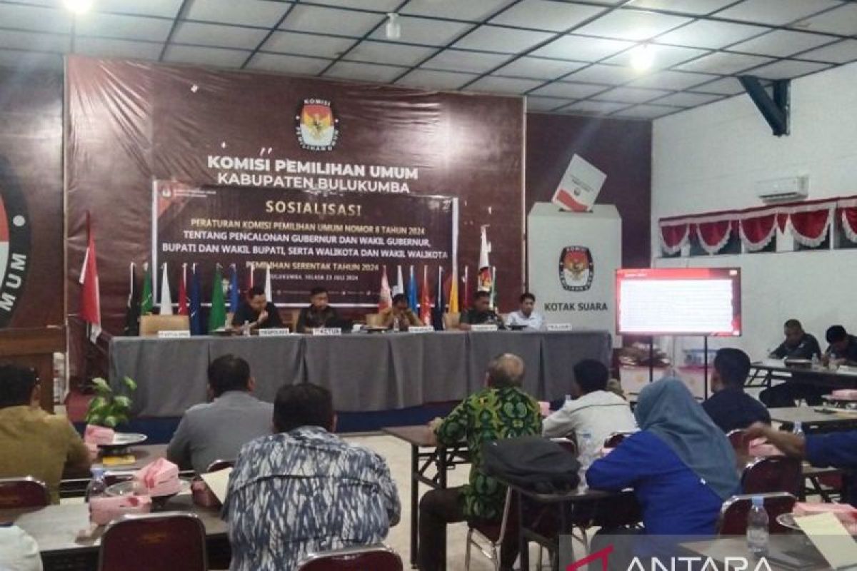 KPU Bulukumba sosialisasikan PKPU tentang Pencalonan di Pilkada