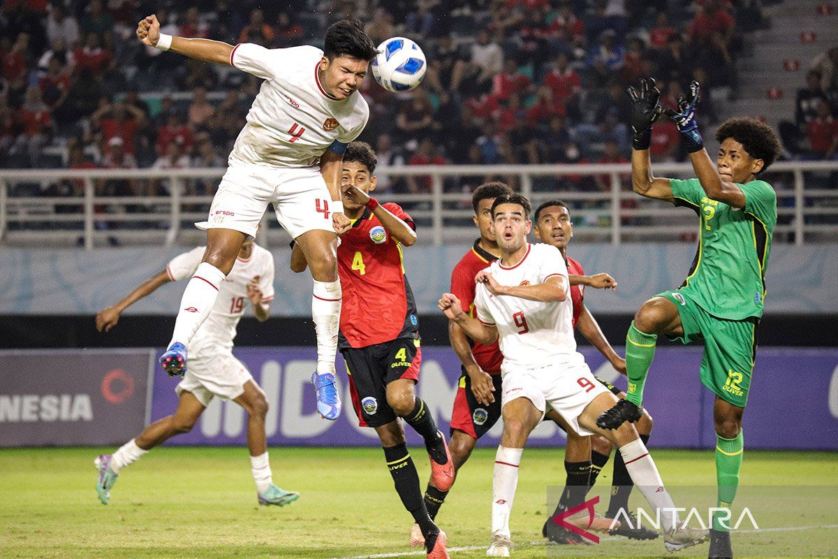 Bantai Timor Leste 6-2, Indonesia sempurna di Grup A