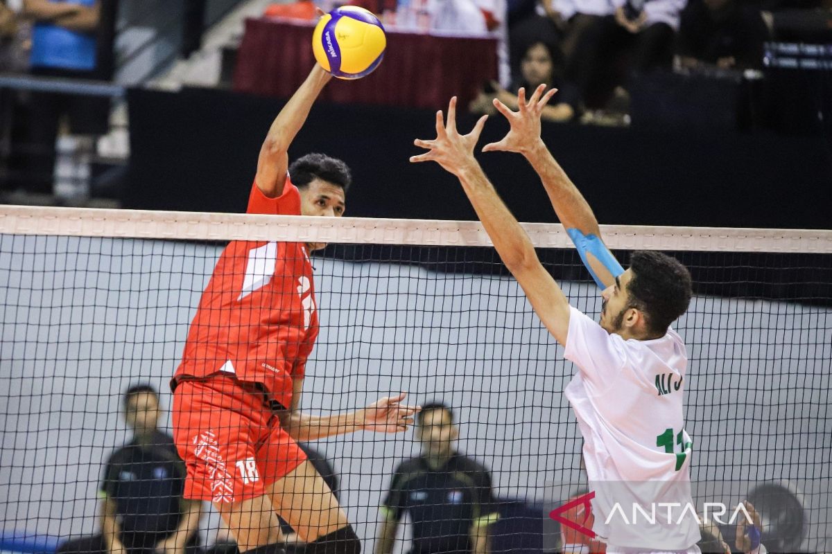 AVC U-20 2024 - Voli putra Indonesia ke perempat final usai kalahkan Arab Saudi