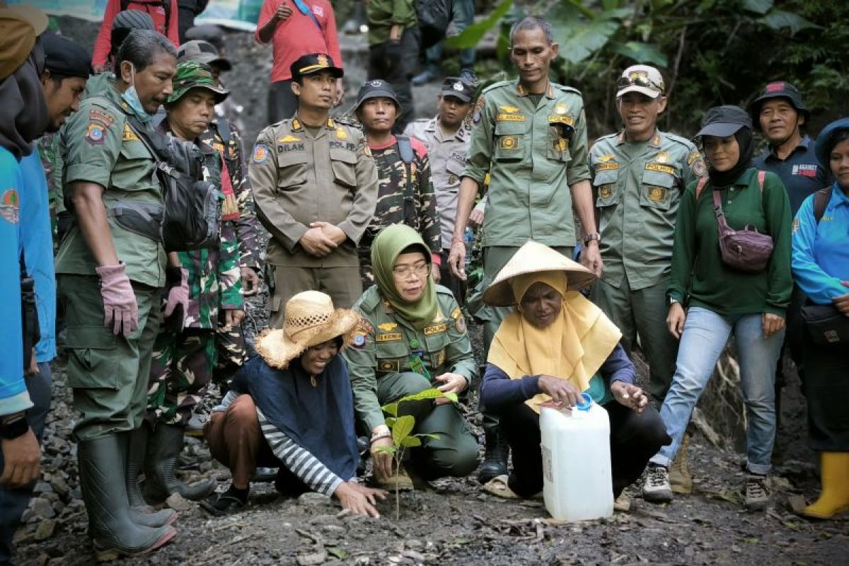 BBTNLL tanam bibit pohon nantu di lokasi tambang ilegal Sidondo I Kabupaten Sigi