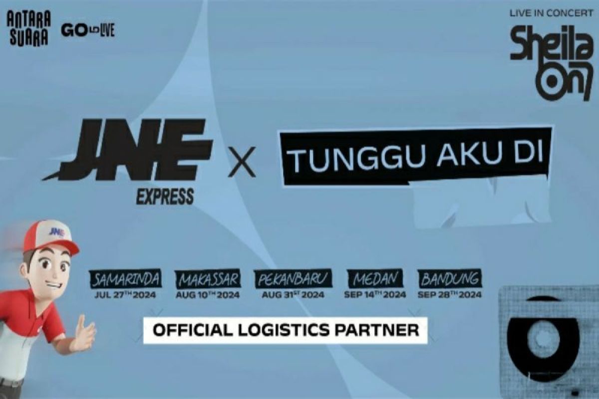 JNE Express jadi mitra logistik konser Sheila On 7 di lima kota