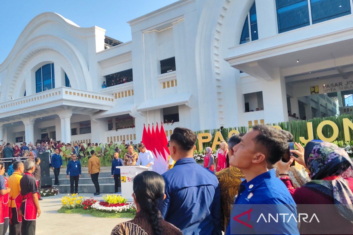 Presiden Jokowi resmikan Pasar Jongke