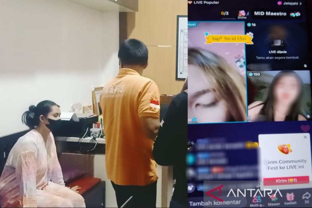 Live streaming tanpa busana, seorang perempuan di Kapuas ditangkap polisi