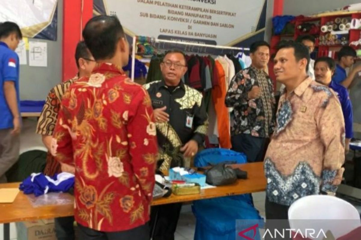 Lapas Banyuasin membangun gedung konveksi bina kemandirian napi