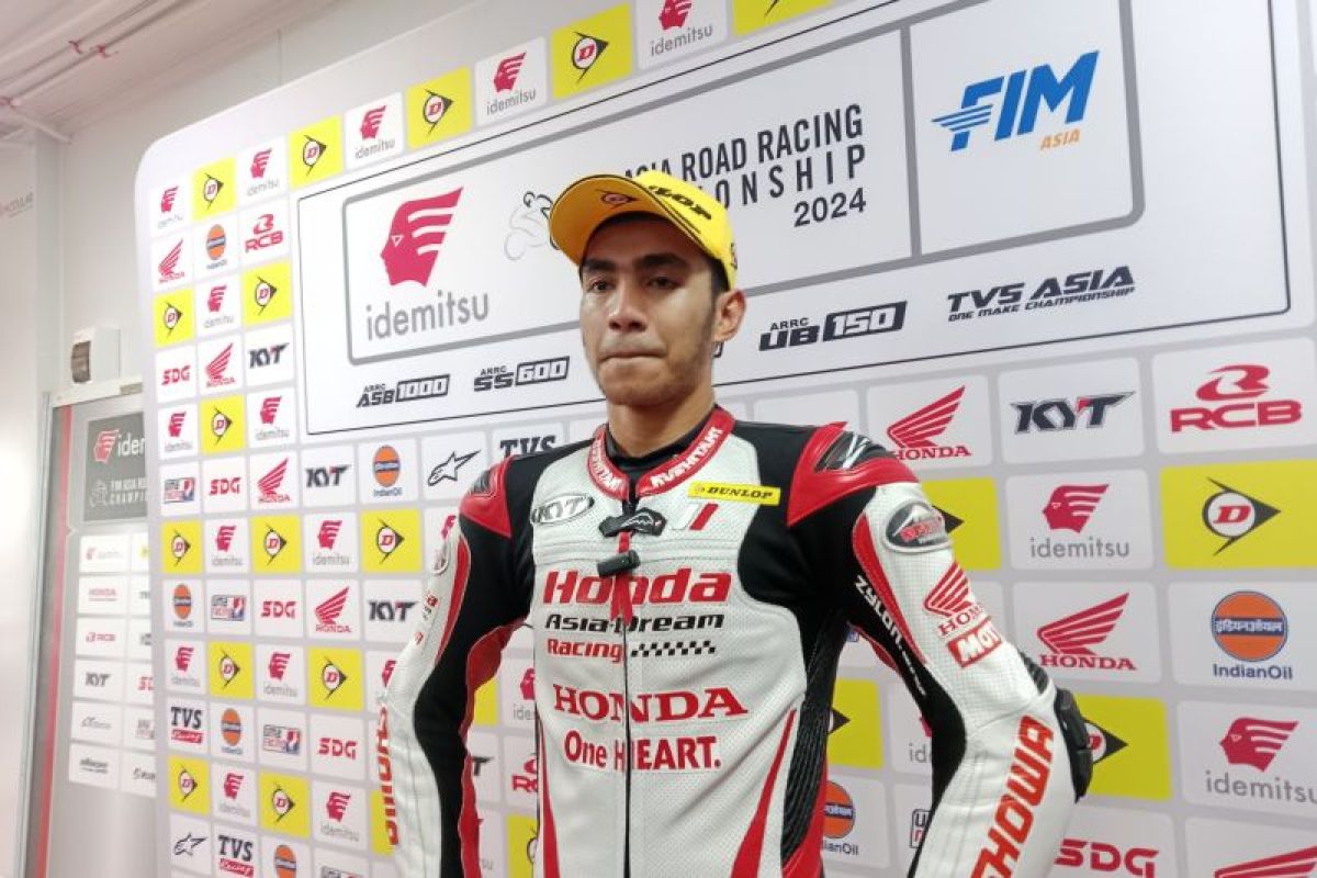 Andi Gilang kembali naik podium race kedua ARRC 2024 di Sirkuit Mandalika