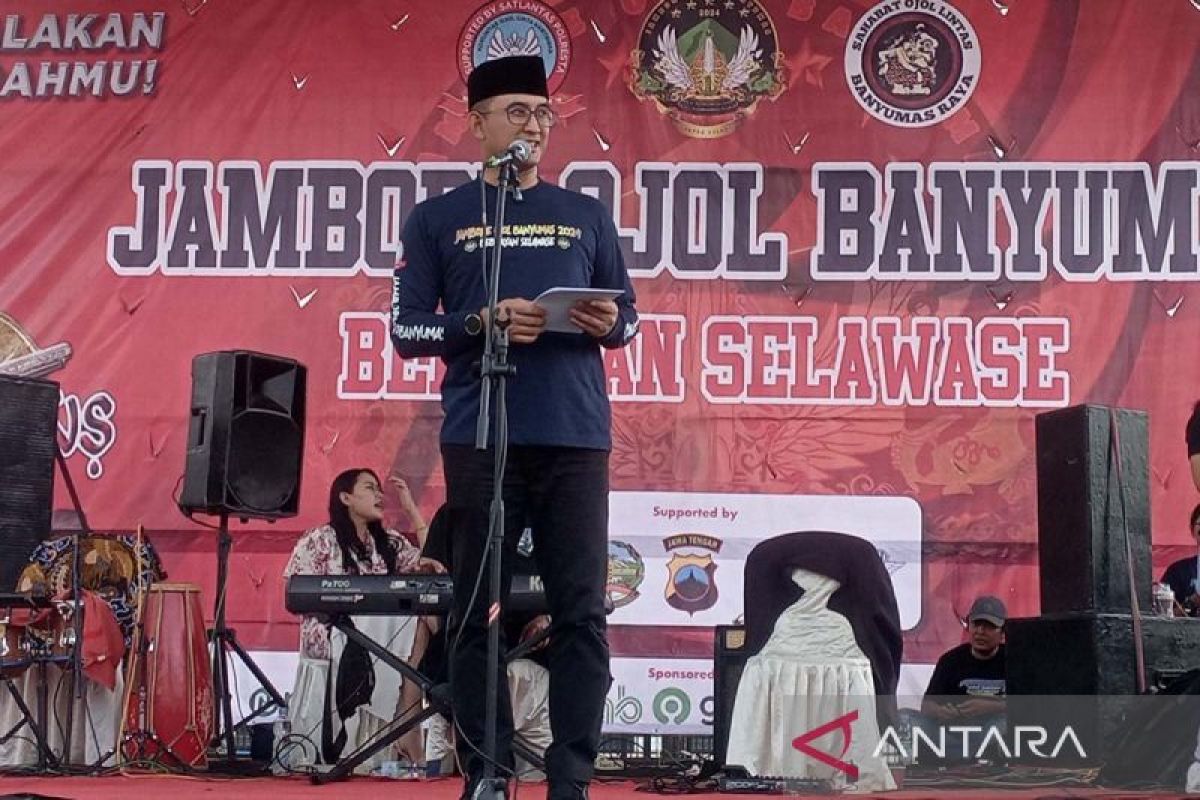 Pj Bupati  ajak komunitas ojol di Banyumas bentuk organisasi resmi