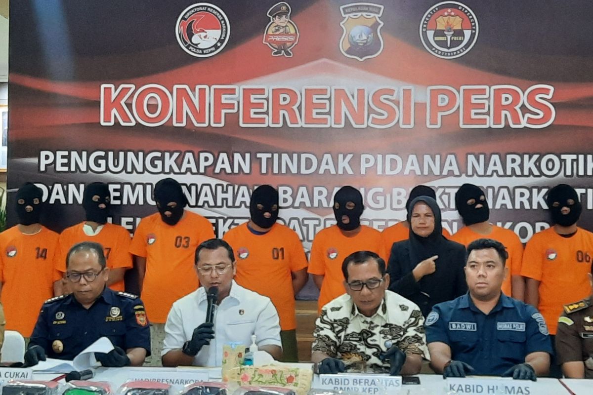 Polda Kepri tangkap 25 pelaku tindak pidana narkotika selama Juni-Juli 2024