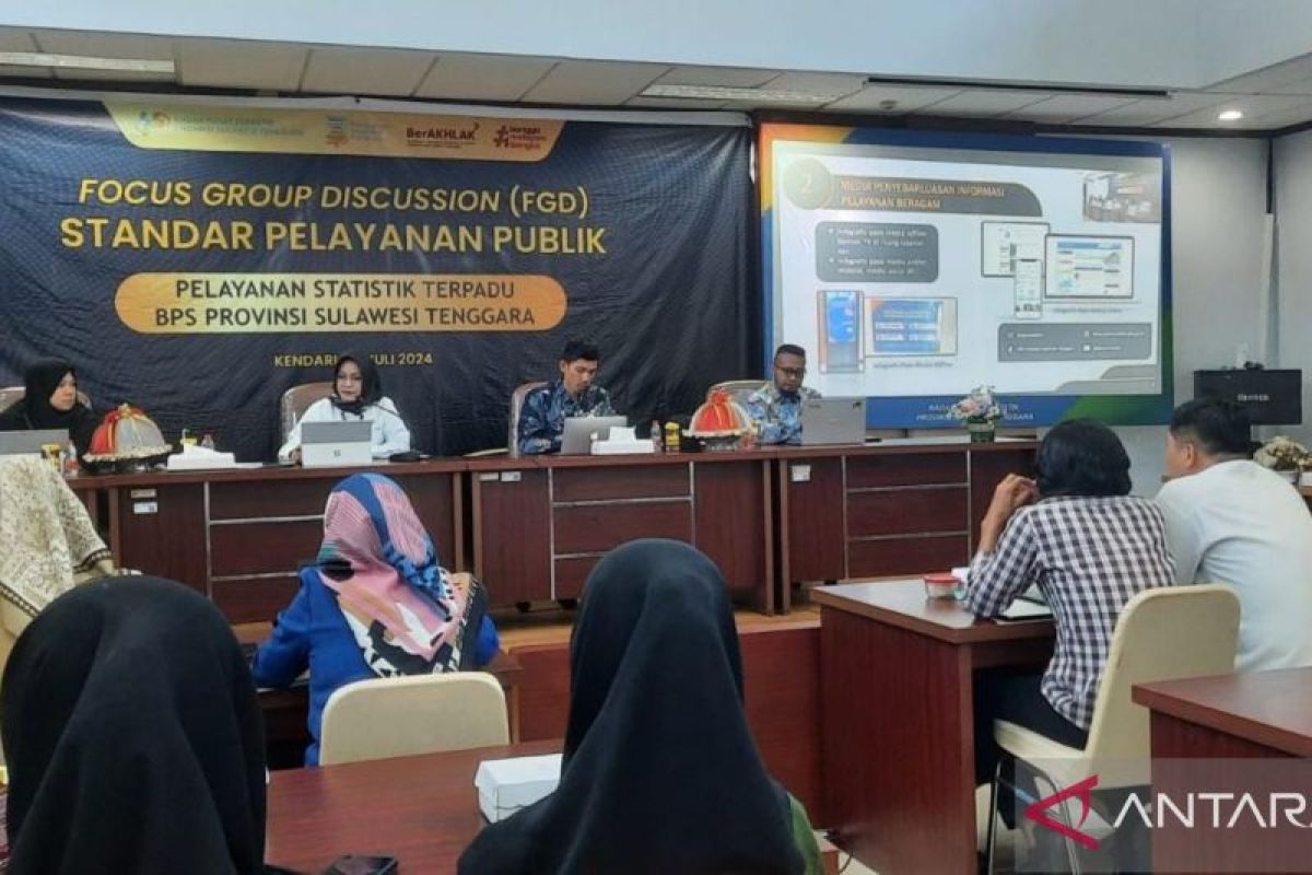 BPS Sultra gelar FGD Standar Pelayanan Publik 2024