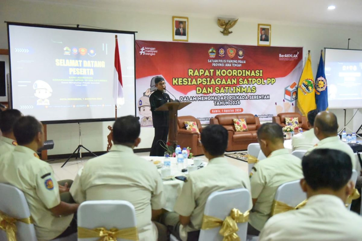 Satpol PP Jateng diminta mitigasi kerawanan jelang pilkada