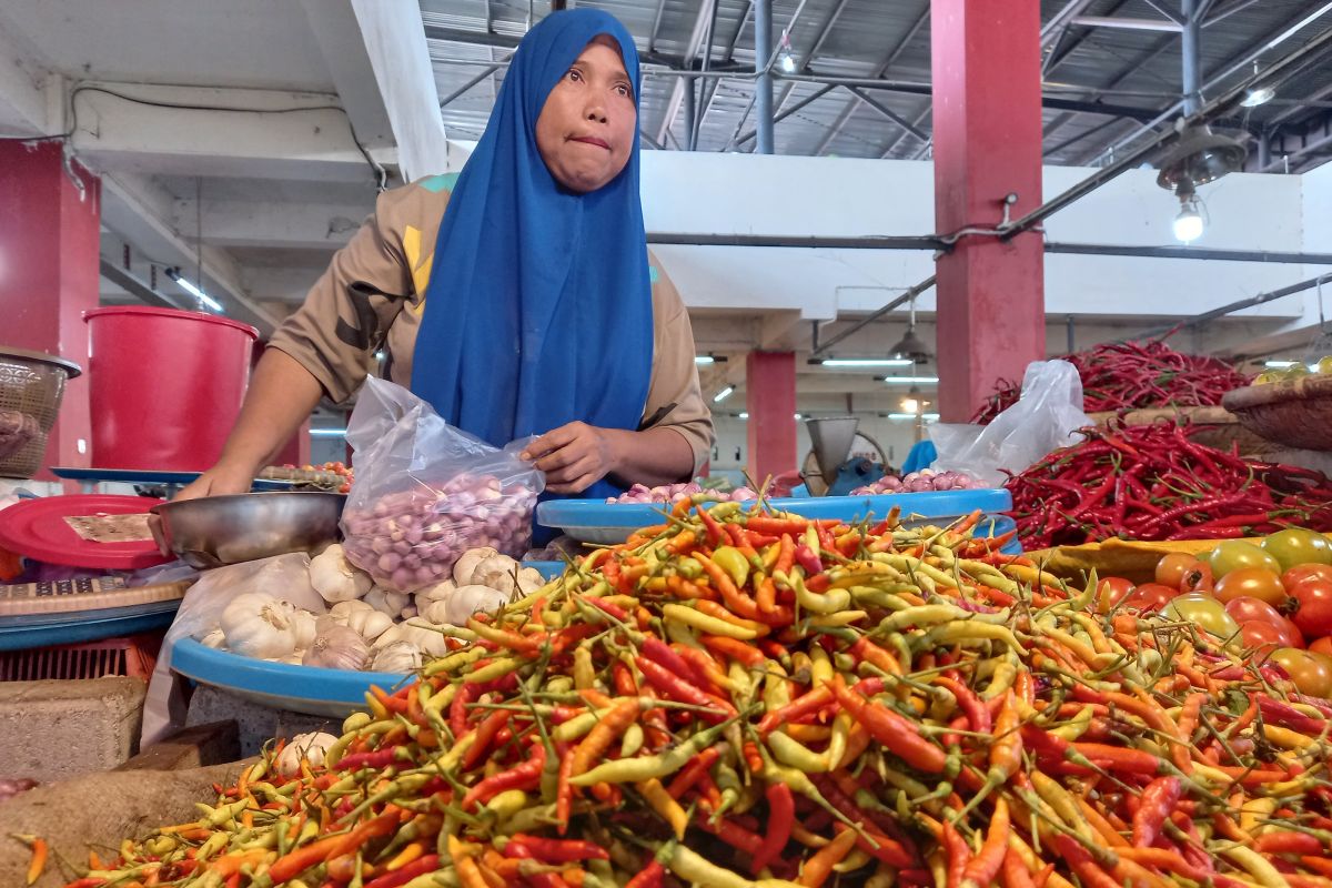 BPS: Penurunan harga cabai dorong Sulut alami deflasi 0,11 persen