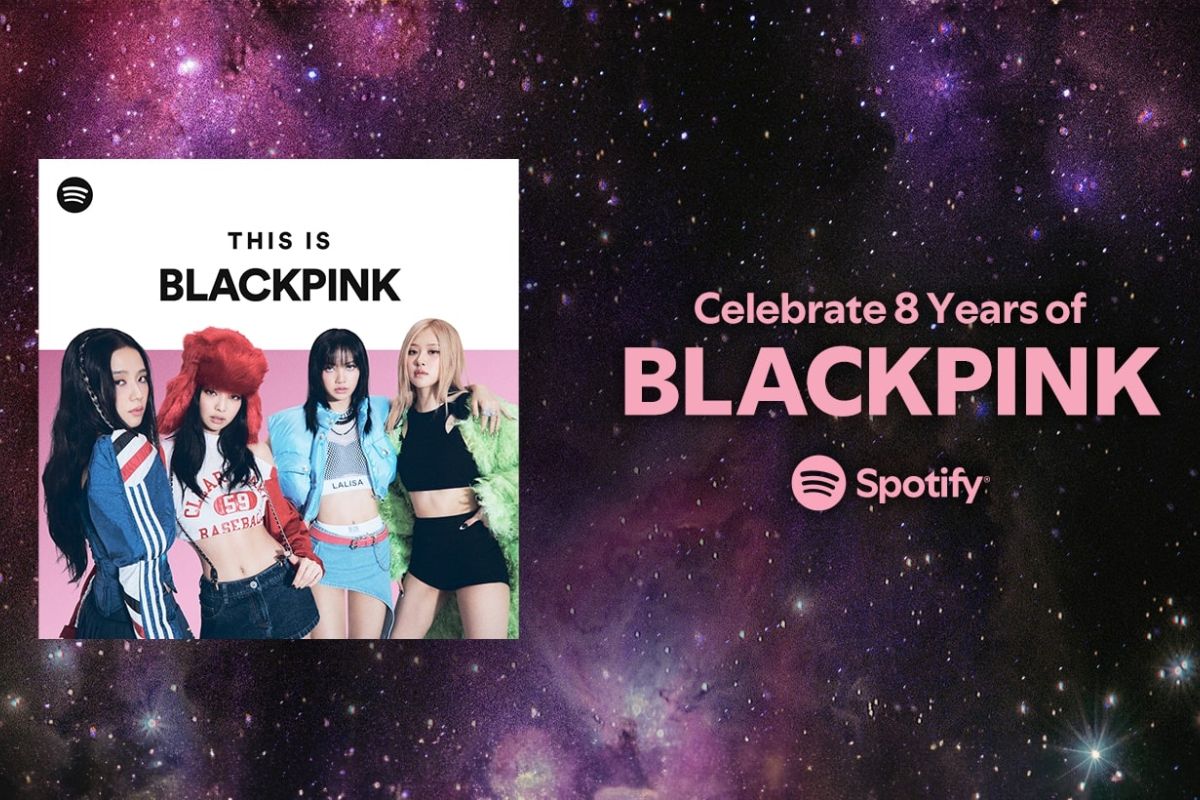 BLACKPINK-Spotify merayakan HUT ke-8