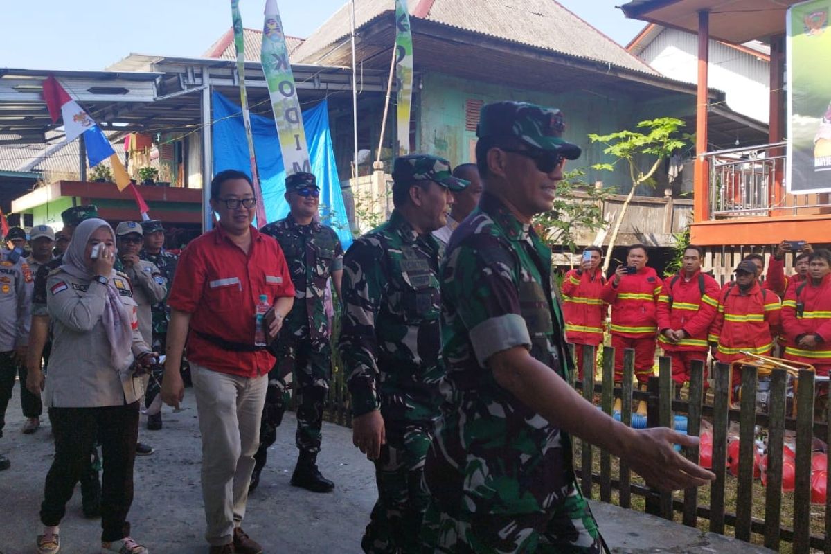 Pangdam II Sriwijaya kunjungi Desa Sungai Ceper OKI sosialisasi pencegahan karhutla