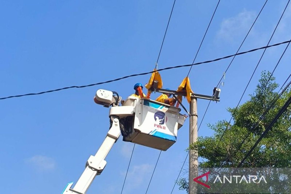 PLN Baturaja pasang penangkal petir jamin keandalan listrik pelanggan