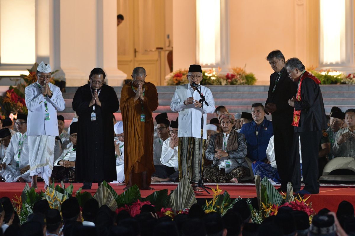 Ma'ruf Amin doakan Indonesia selalu diberi kebaikan dan perlindungan