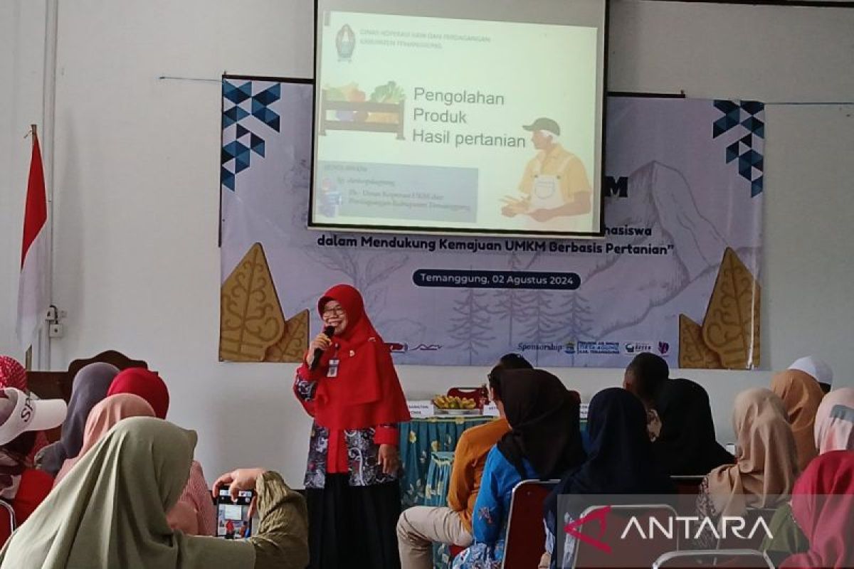 Pelaku  UMKM Temanggung ikuti pelatihan olah produk pertanian