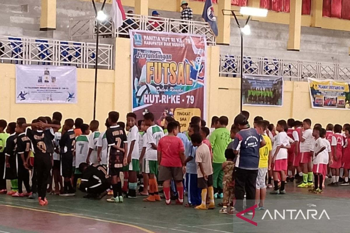 Sebanyak 500 siswa SD-ASN ikut kejuaraan futsal sambut HUT ke-79 RI