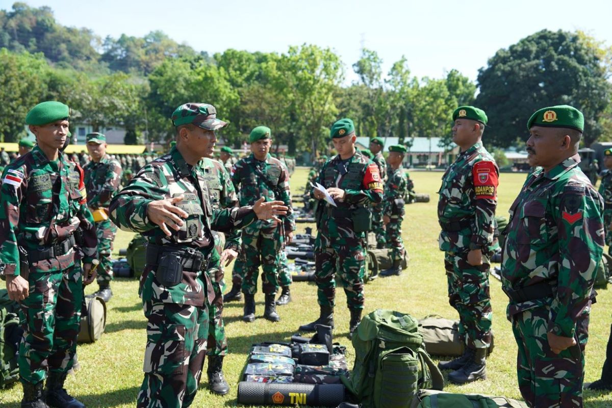 Kasdam XIV/Hasanuddin periksa kesiapan operasi Satgas Pamtas RI-Malaysia