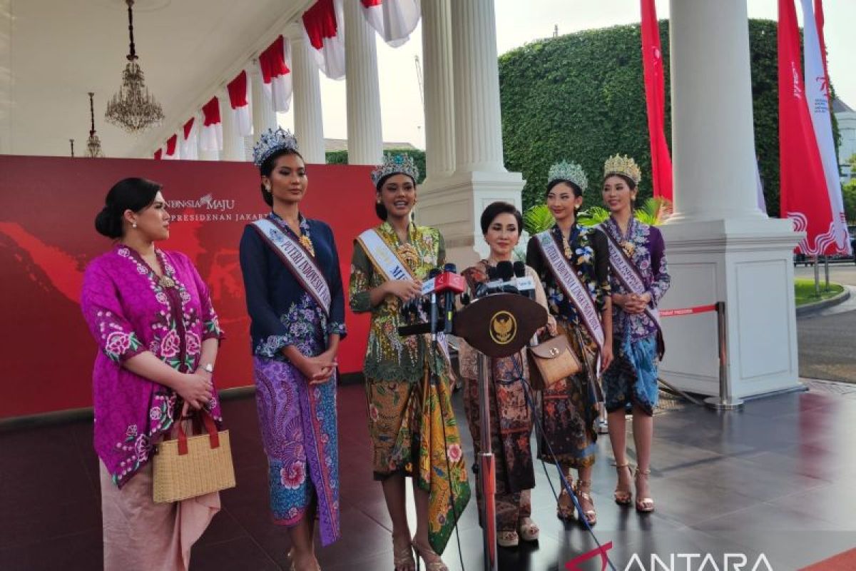 Presiden menerima Miss Supranational asal Garut, Jabar, Harashta Haifa