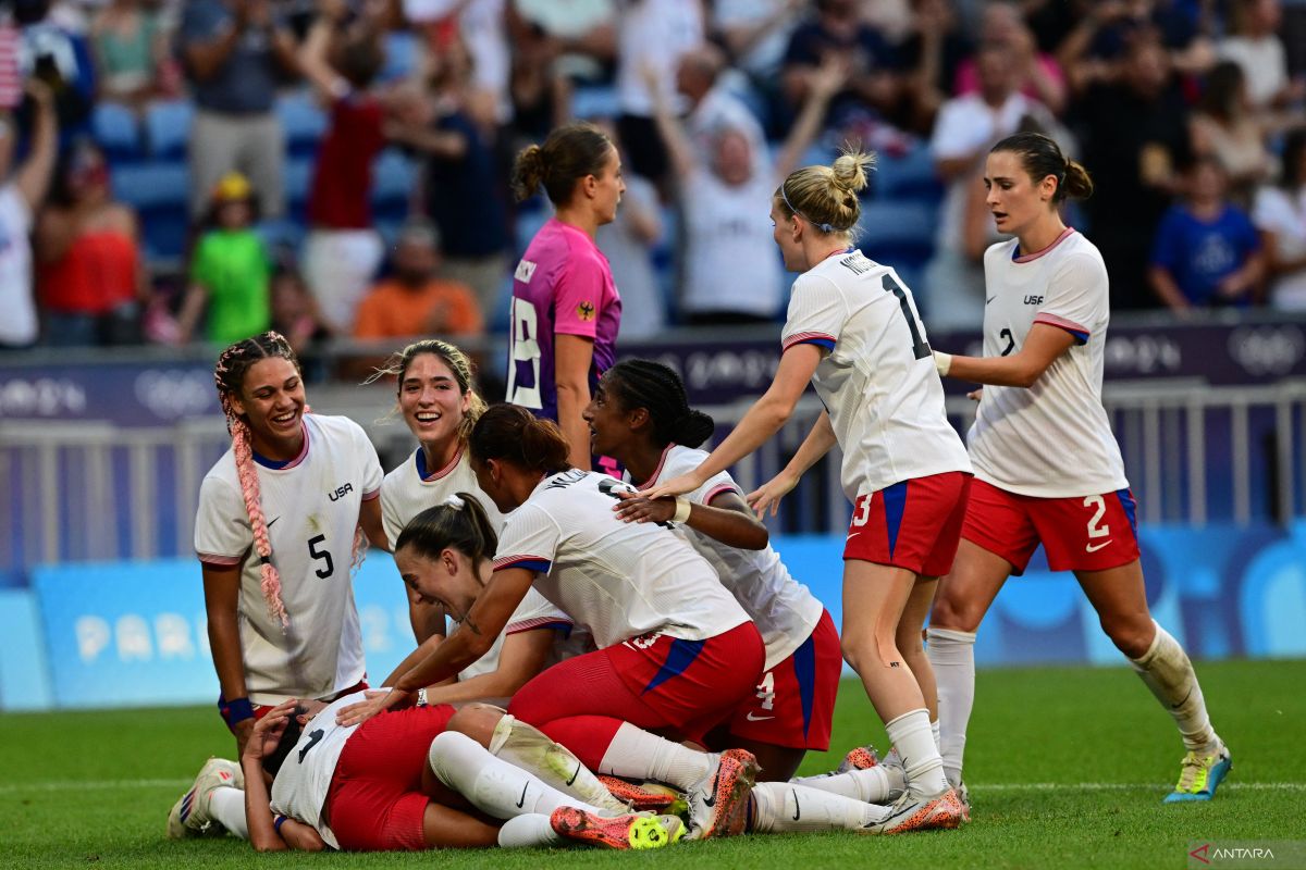 Sepak bola putri AS ke final setelah kalahkan Jerman 1-0